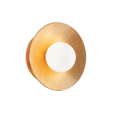 Corbett Lighting Canada - LED Wall Sconce - Emerald - Vintage Gold Leaf- Union Lighting Luminaires Decor