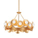 Corbett Lighting Canada - LED Chandelier - Emerald - Vintage Gold Leaf- Union Lighting Luminaires Decor