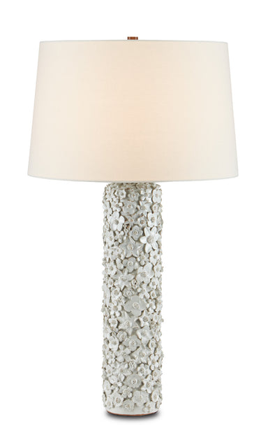 Currey and Company - One Light Table Lamp - Jessamine - Antique White- Union Lighting Luminaires Decor