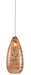 Currey and Company - One Light Pendant - Rame - Copper/Silver/Painted Silver- Union Lighting Luminaires Decor