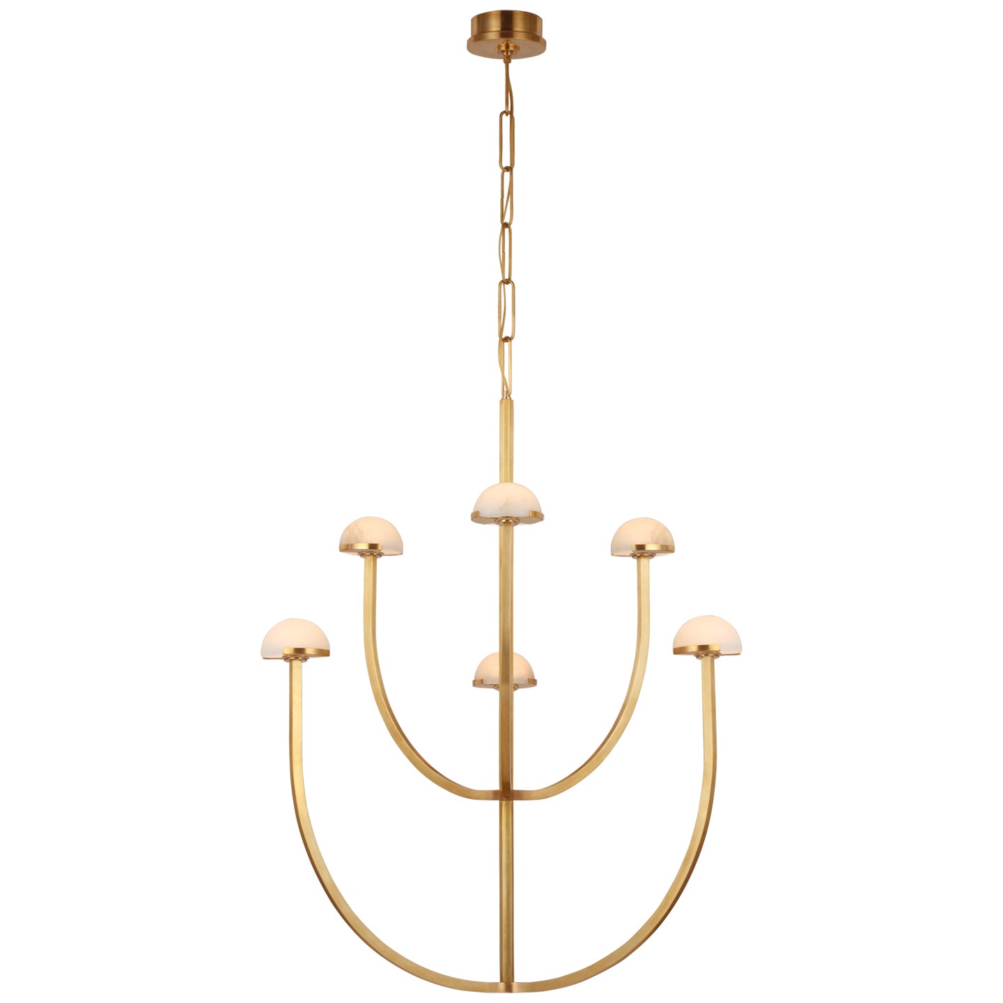 Visual Comfort Signature Canada - LED Chandelier - Pedra - Antique-Burnished Brass- Union Lighting Luminaires Decor