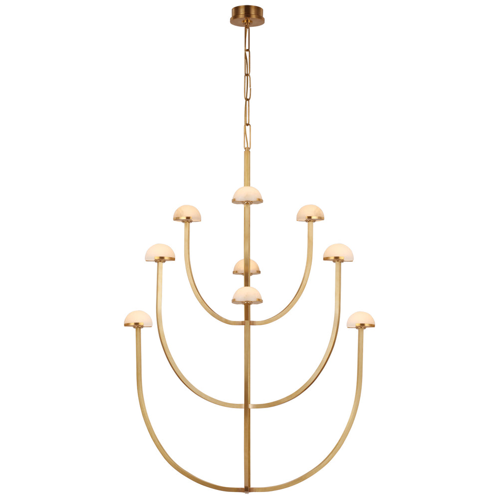 Visual Comfort Signature Canada - LED Chandelier - Pedra - Antique-Burnished Brass- Union Lighting Luminaires Decor