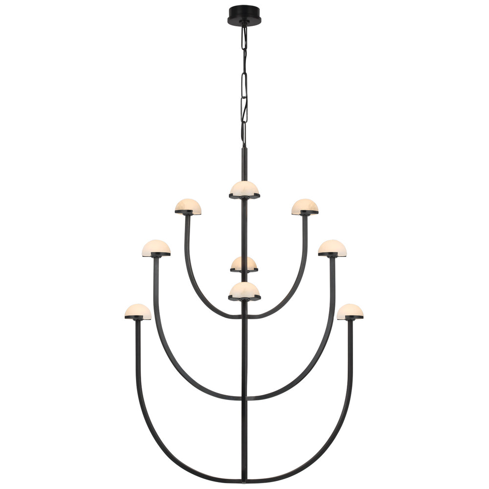 Visual Comfort Signature Canada - LED Chandelier - Pedra - Bronze- Union Lighting Luminaires Decor