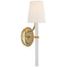 Visual Comfort Signature Canada - LED Wall Sconce - Abigail - Soft Brass and Clear Wavy Glass- Union Lighting Luminaires Decor