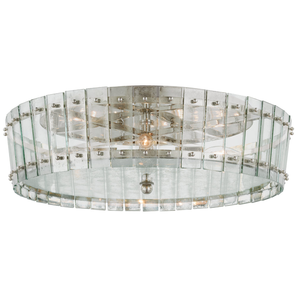 Visual Comfort Signature Canada - Four Light Flush Mount - Cadence - Polished Nickel- Union Lighting Luminaires Decor