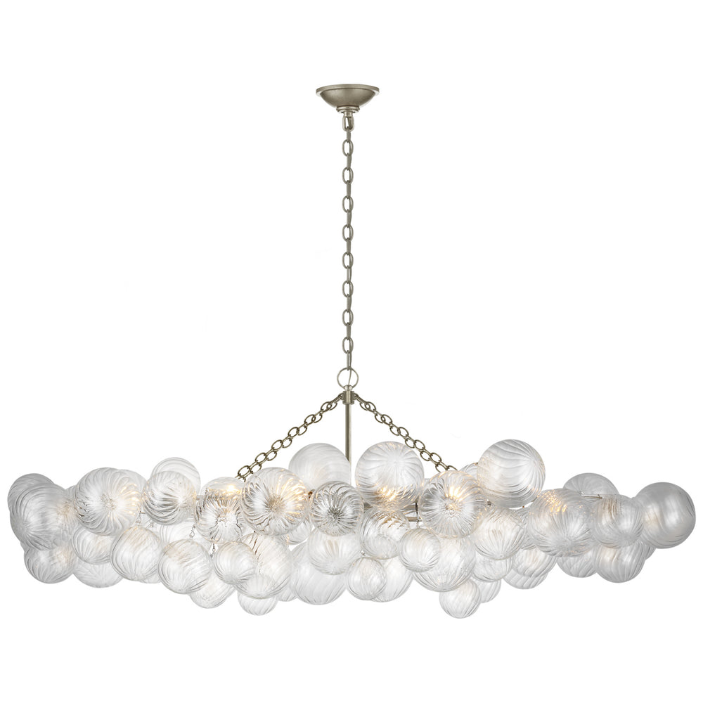 Visual Comfort Signature Canada - LED Linear Chandelier - Talia - Burnished Silver Leaf- Union Lighting Luminaires Decor