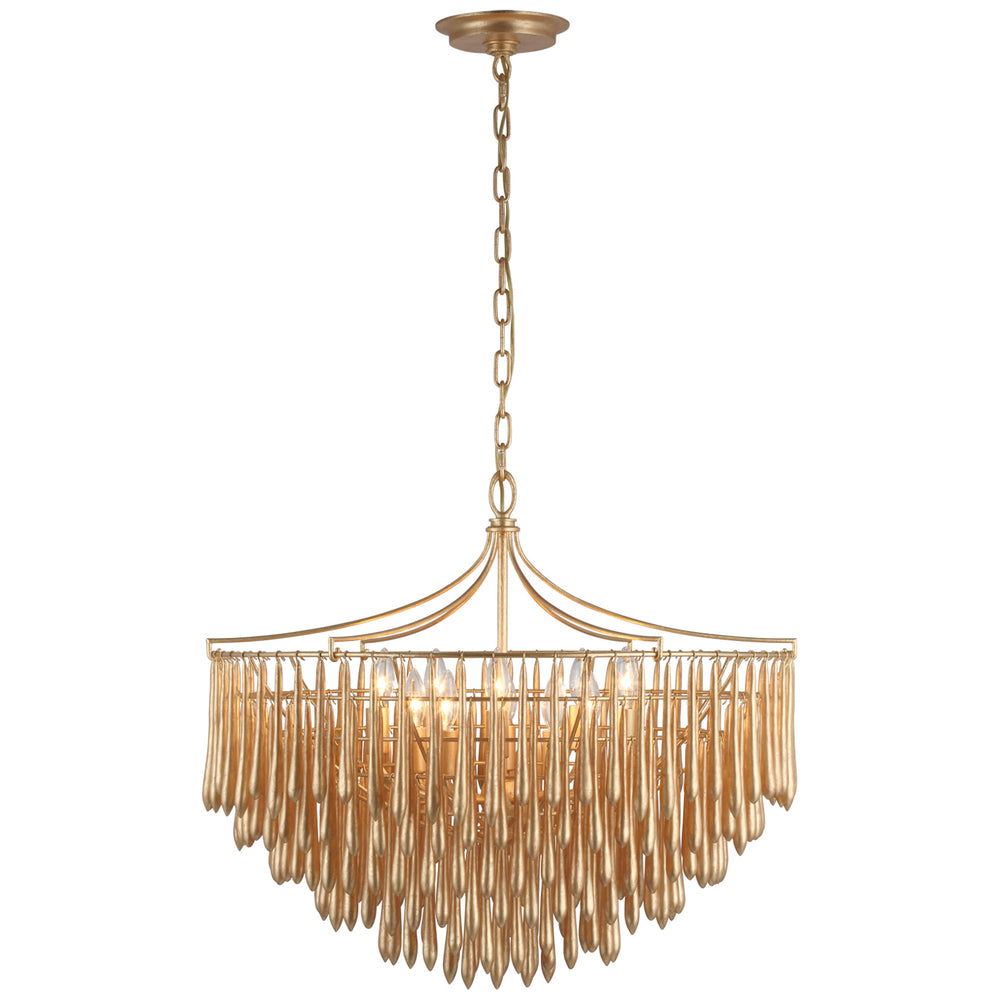 Visual Comfort Signature Canada - LED Chandelier - Vacarro - Antique Gold Leaf- Union Lighting Luminaires Decor