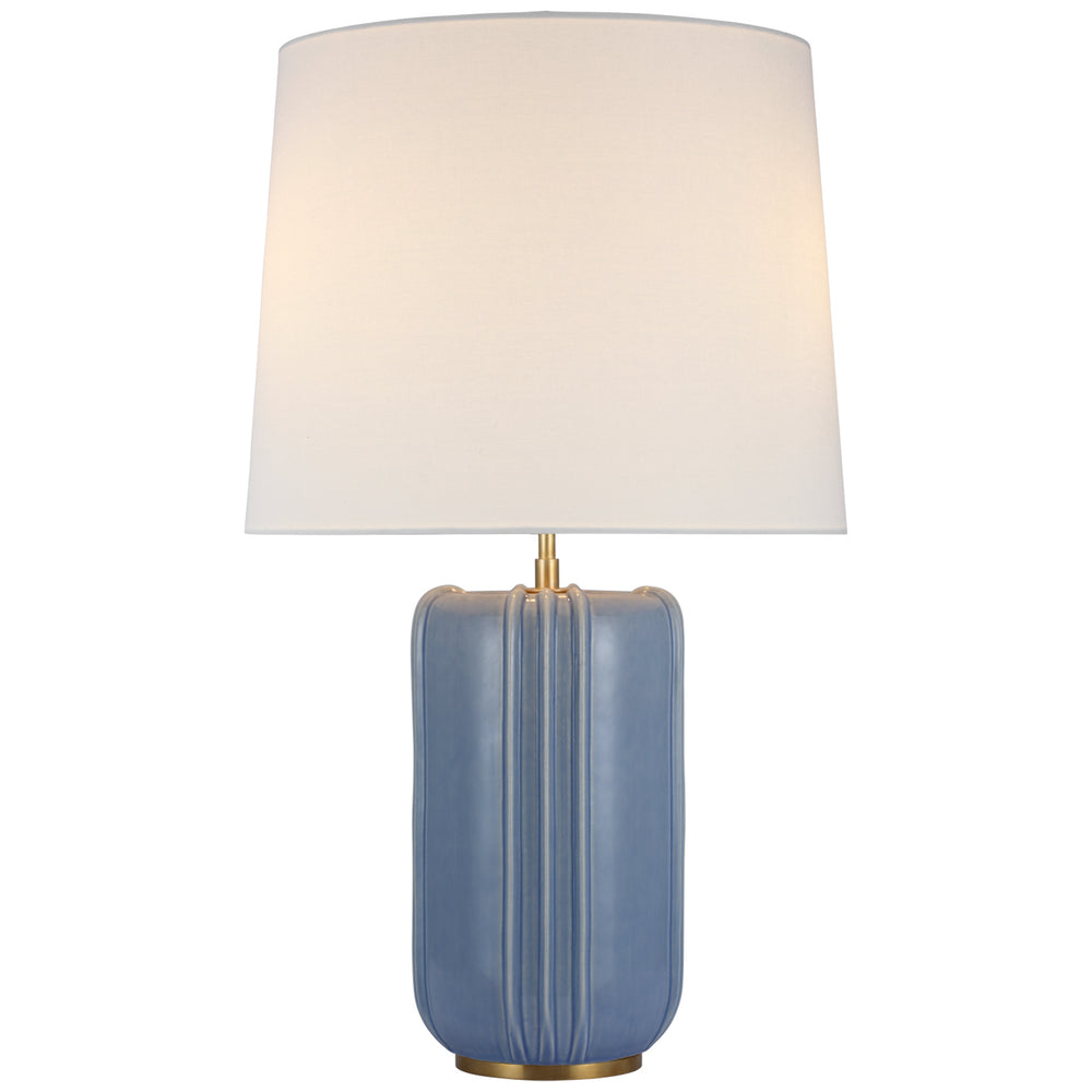 Visual Comfort Signature Canada - LED Table Lamp - Minx - Polar Blue Crackle- Union Lighting Luminaires Decor