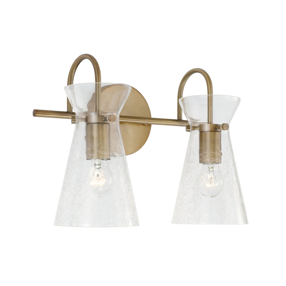 Capital Lighting - Two Light Vanity - Mila - Aged Brass- Union Lighting Luminaires Decor