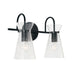 Capital Lighting - Two Light Vanity - Mila - Matte Black- Union Lighting Luminaires Decor