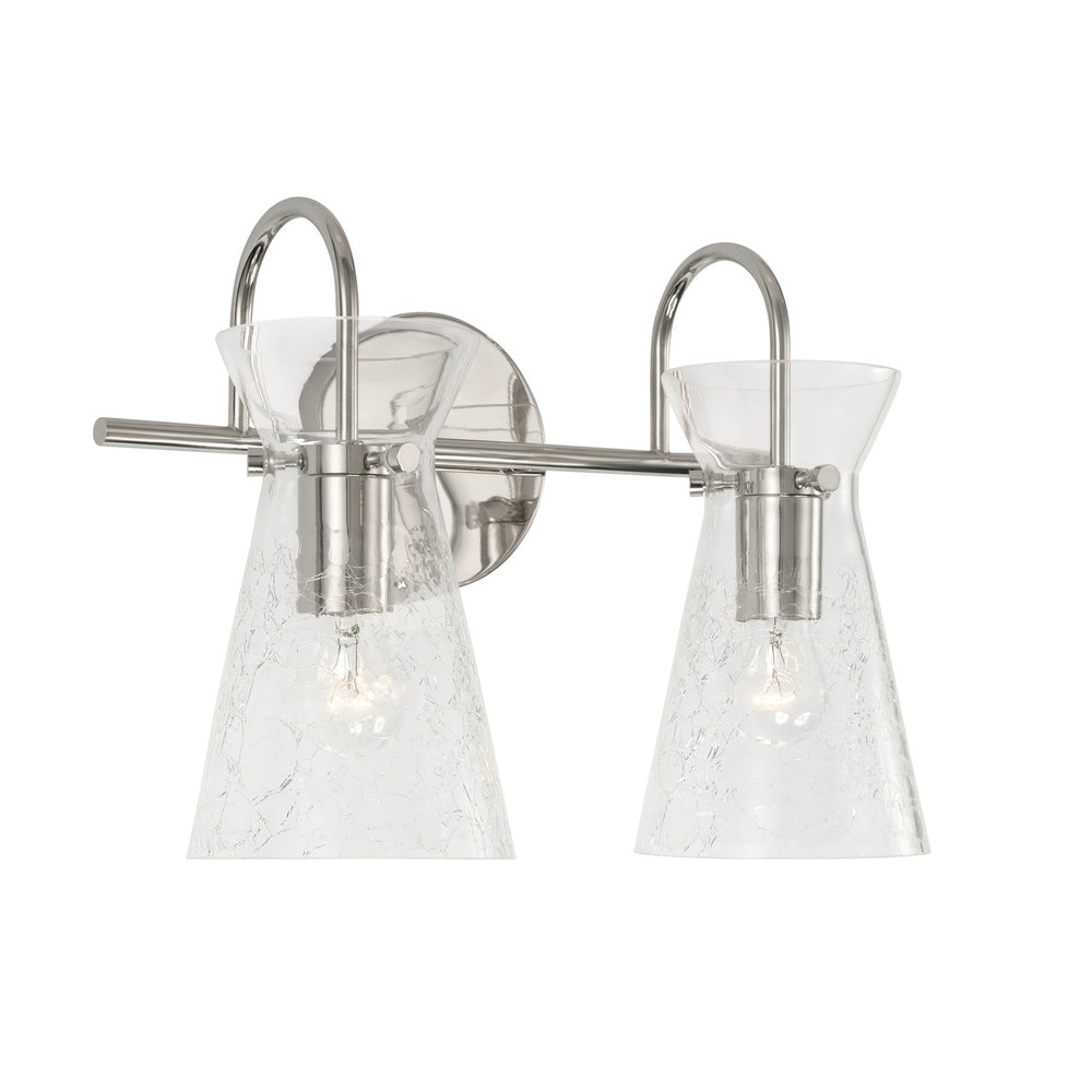 Capital Lighting - Two Light Vanity - Mila - Polished Nickel- Union Lighting Luminaires Decor