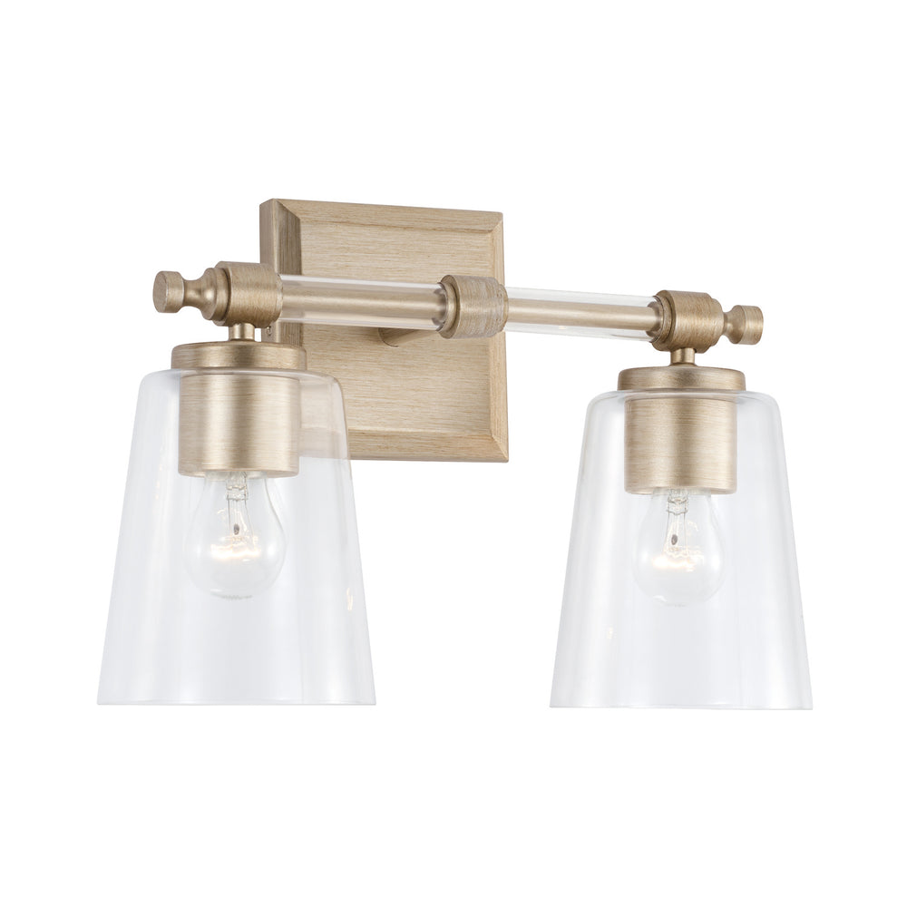 Capital Lighting - Two Light Vanity - Breigh - Brushed Champagne- Union Lighting Luminaires Decor