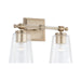 Capital Lighting - Two Light Vanity - Breigh - Brushed Champagne- Union Lighting Luminaires Decor