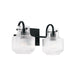 Capital Lighting - Two Light Vanity - Nyla - Matte Black- Union Lighting Luminaires Decor