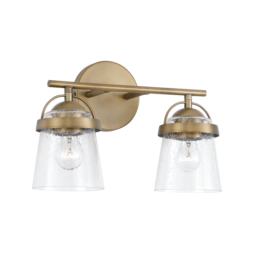 Capital Lighting - Two Light Vanity - Madison - Aged Brass- Union Lighting Luminaires Decor