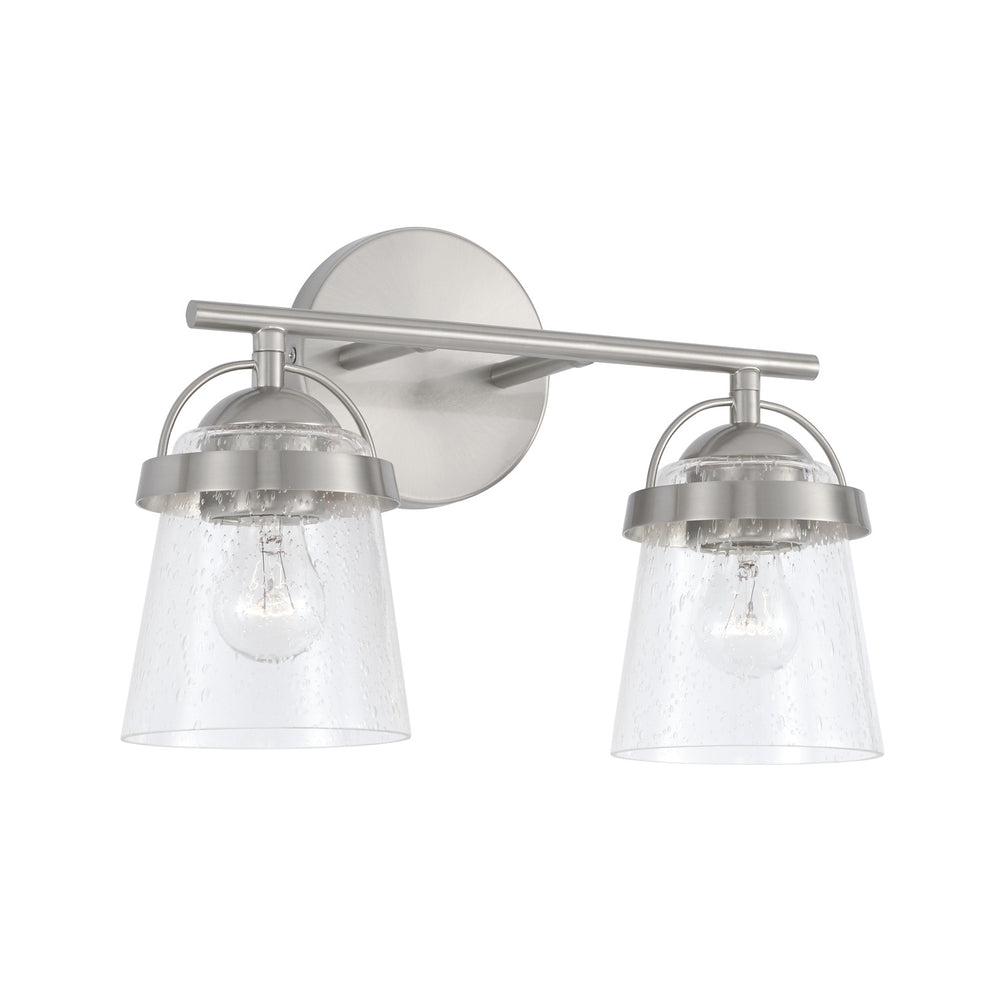 Capital Lighting - Two Light Vanity - Madison - Brushed Nickel- Union Lighting Luminaires Decor