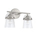Capital Lighting - Two Light Vanity - Madison - Brushed Nickel- Union Lighting Luminaires Decor