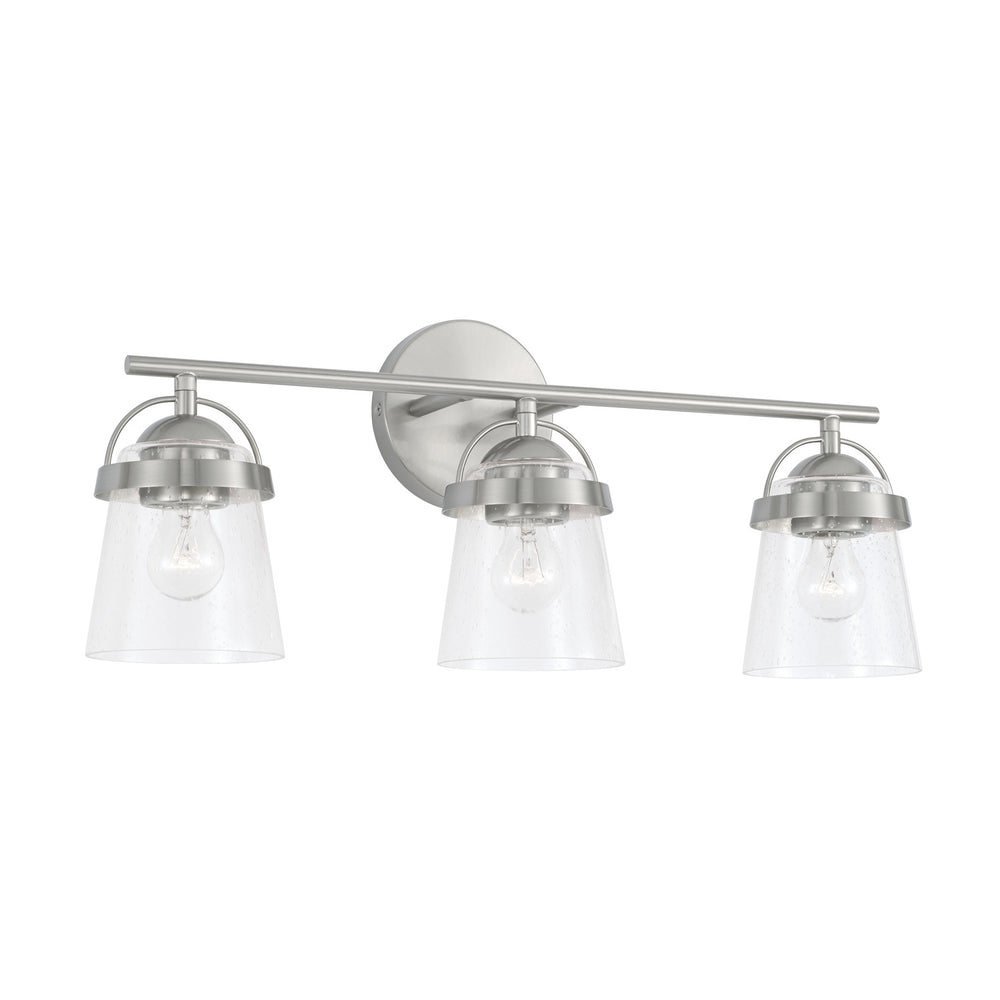 Capital Lighting - Three Light Vanity - Madison - Brushed Nickel- Union Lighting Luminaires Decor