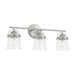 Capital Lighting - Three Light Vanity - Madison - Brushed Nickel- Union Lighting Luminaires Decor