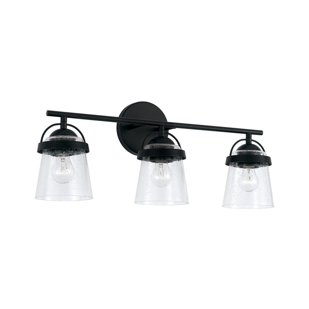 Capital Lighting - Three Light Vanity - Madison - Matte Black- Union Lighting Luminaires Decor
