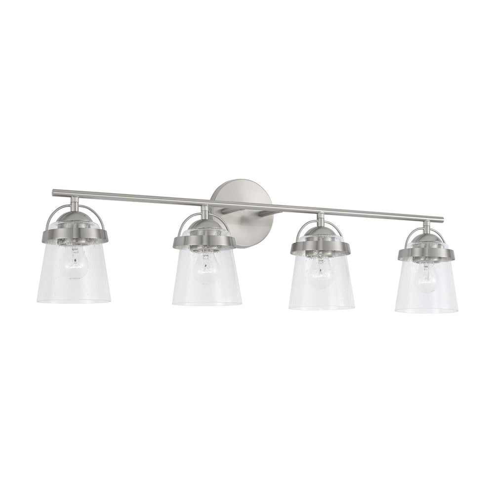 Capital Lighting - Four Light Vanity - Madison - Brushed Nickel- Union Lighting Luminaires Decor