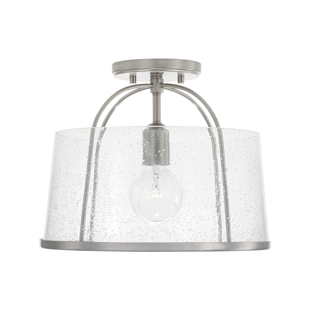Capital Lighting - One Light Semi Flush Mount - Madison - Brushed Nickel- Union Lighting Luminaires Decor