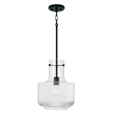 Capital Lighting - One Light Pendant - Nyla - Matte Black- Union Lighting Luminaires Decor