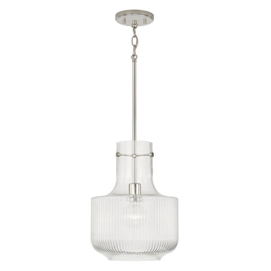 Capital Lighting - One Light Pendant - Nyla - Polished Nickel- Union Lighting Luminaires Decor