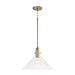 Capital Lighting - One Light Pendant - Greer - Aged Brass- Union Lighting Luminaires Decor