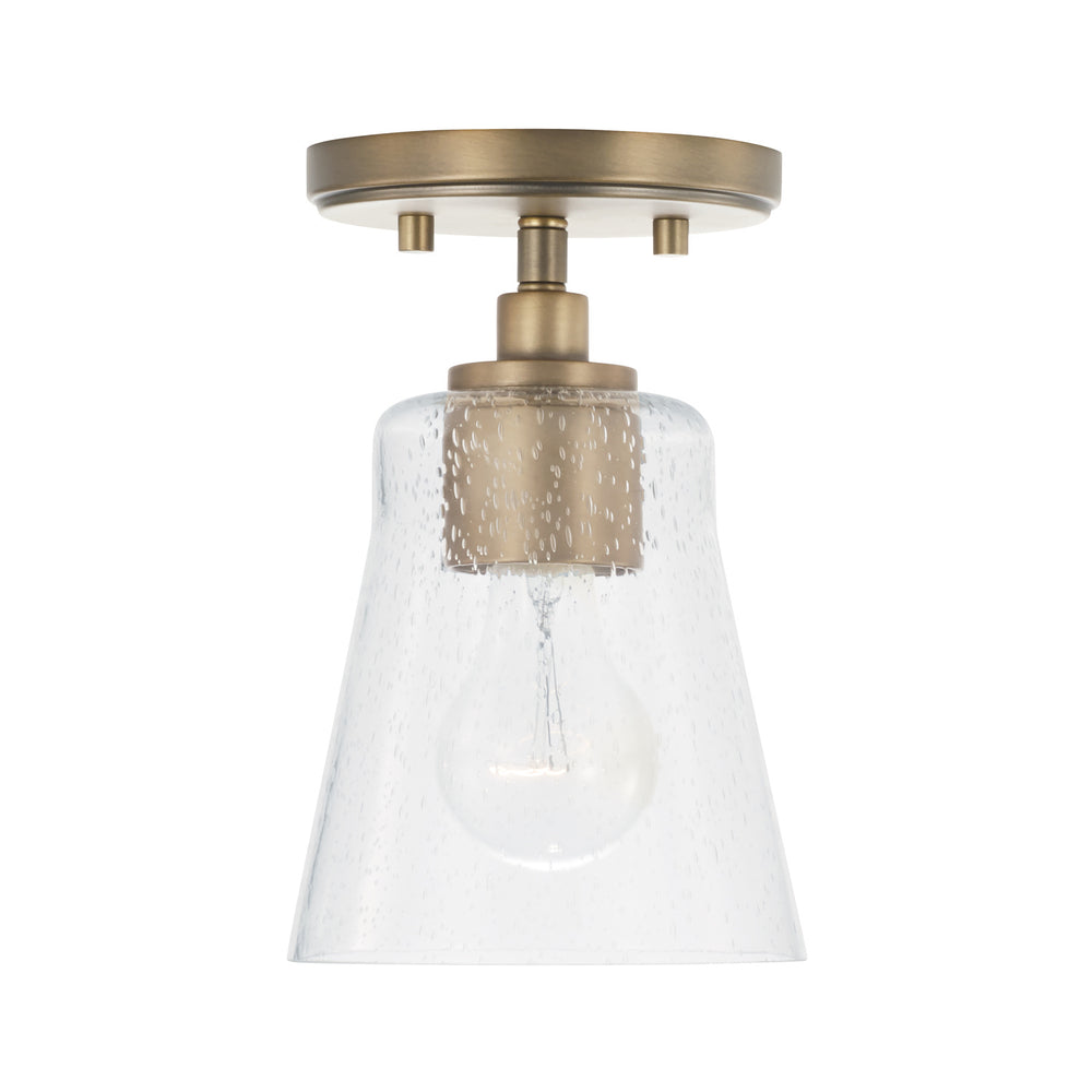 Capital Lighting - One Light Pendant - Baker - Aged Brass- Union Lighting Luminaires Decor