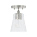 Capital Lighting - One Light Pendant - Baker - Brushed Nickel- Union Lighting Luminaires Decor