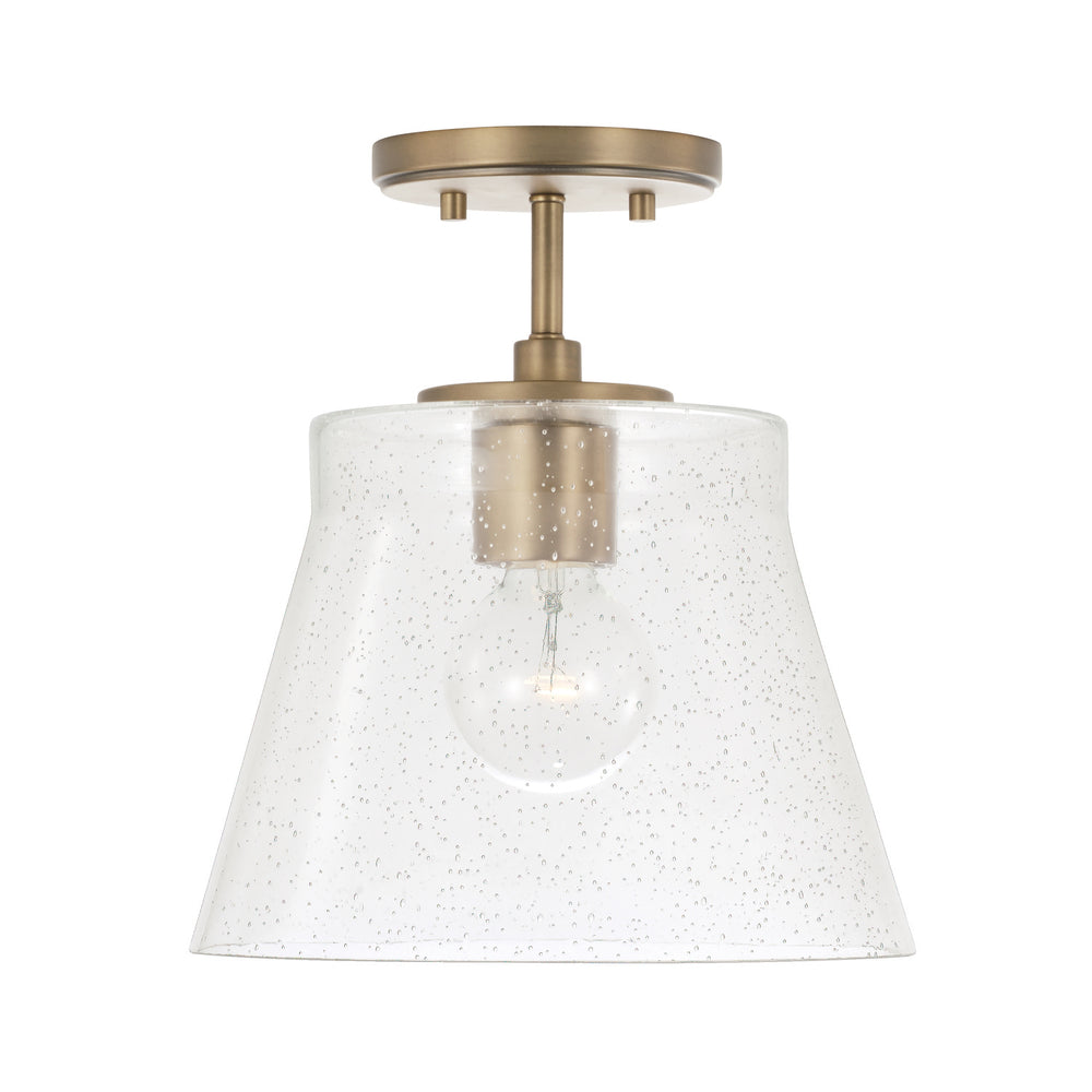 Capital Lighting - One Light Pendant - Baker - Aged Brass- Union Lighting Luminaires Decor