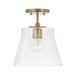 Capital Lighting - One Light Pendant - Baker - Aged Brass- Union Lighting Luminaires Decor