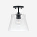 Capital Lighting - One Light Pendant - Baker - Matte Black- Union Lighting Luminaires Decor