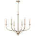 Capital Lighting - Six Light Chandelier - Breigh - Brushed Champagne- Union Lighting Luminaires Decor