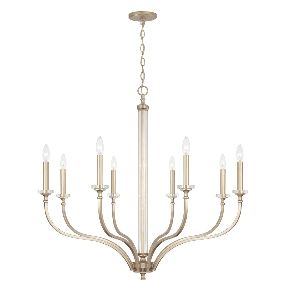Capital Lighting - Eight Light Chandelier - Breigh - Brushed Champagne- Union Lighting Luminaires Decor
