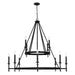 Capital Lighting - 12 Light Chandelier - Ogden - Brushed Black Iron- Union Lighting Luminaires Decor