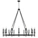 Capital Lighting - 16 Light Chandelier - Ogden - Brushed Black Iron- Union Lighting Luminaires Decor