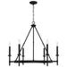 Capital Lighting - Six Light Chandelier - Ogden - Brushed Black Iron- Union Lighting Luminaires Decor