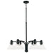 Capital Lighting - Six Light Chandelier - Greer - Matte Black- Union Lighting Luminaires Decor