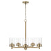 Capital Lighting - Five Light Chandelier - Mason - Aged Brass- Union Lighting Luminaires Decor