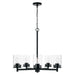 Capital Lighting - Five Light Chandelier - Mason - Matte Black- Union Lighting Luminaires Decor