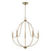 Capital Lighting - Five Light Chandelier - Madison - Aged Brass- Union Lighting Luminaires Decor