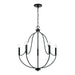 Capital Lighting - Five Light Chandelier - Madison - Matte Black- Union Lighting Luminaires Decor