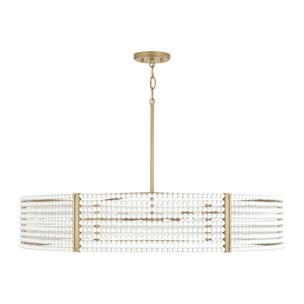Capital Lighting - Six Light Chandelier - Brynn - Aged Brass Painted- Union Lighting Luminaires Decor