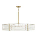 Capital Lighting - Six Light Chandelier - Brynn - Aged Brass Painted- Union Lighting Luminaires Decor