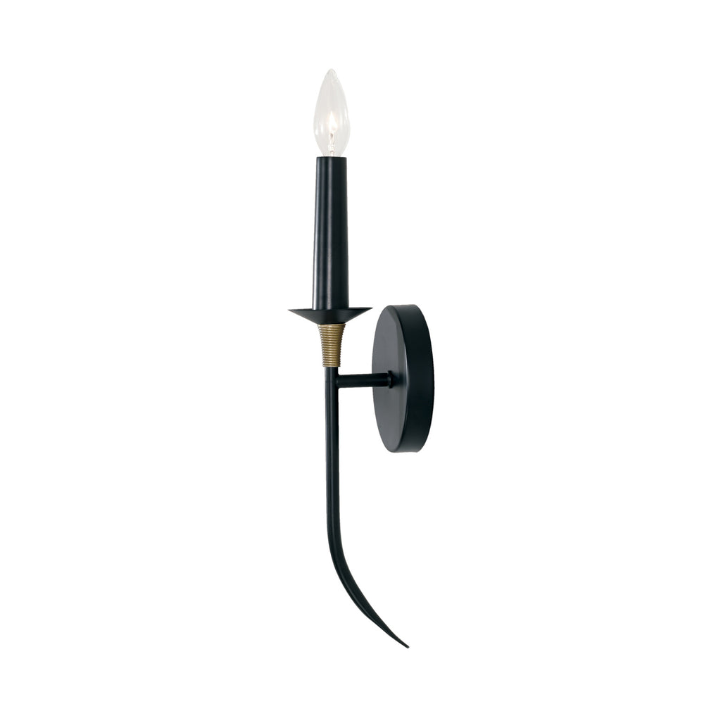 Capital Lighting - One Light Wall Sconce - Amara - Matte Black with Brass- Union Lighting Luminaires Decor