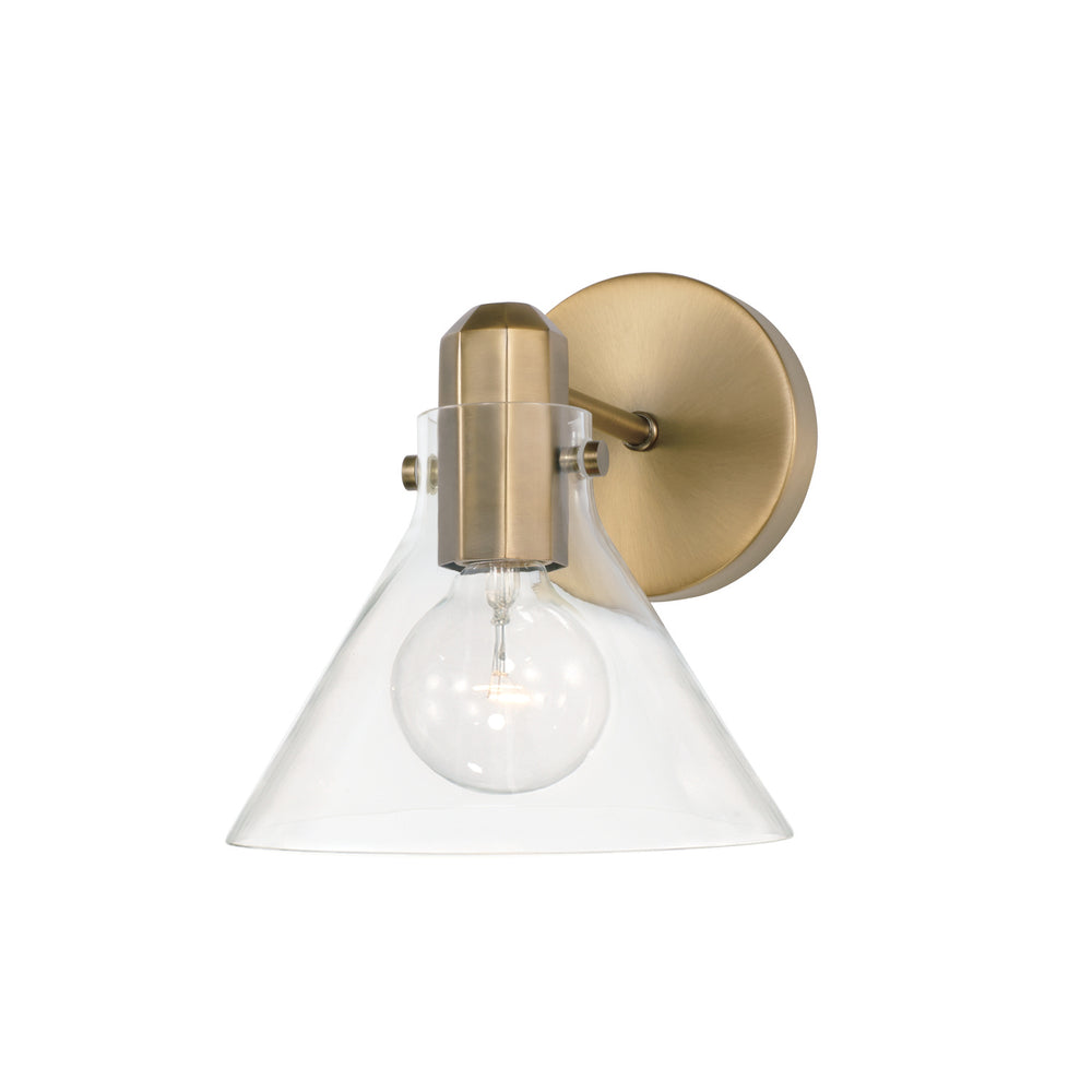 Capital Lighting - One Light Wall Sconce - Greer - Aged Brass- Union Lighting Luminaires Decor