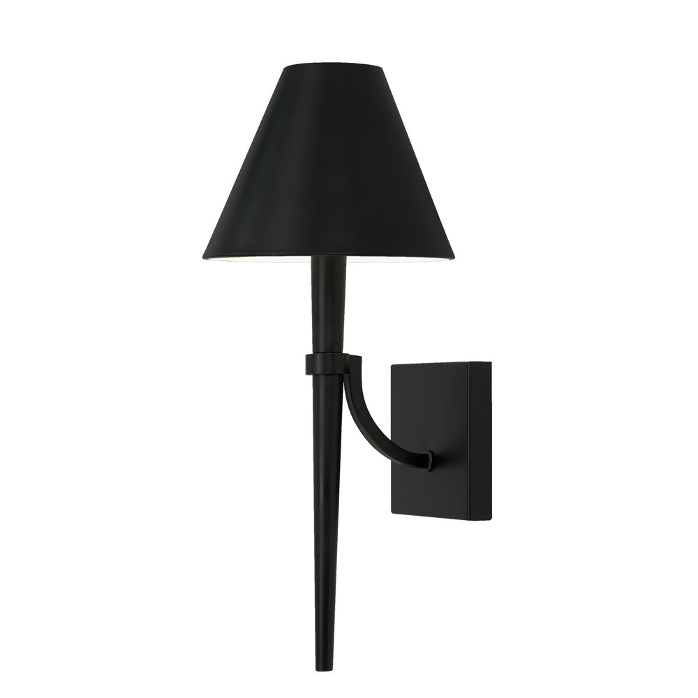 Capital Lighting - One Light Wall Sconce - Holden - Matte Black- Union Lighting Luminaires Decor