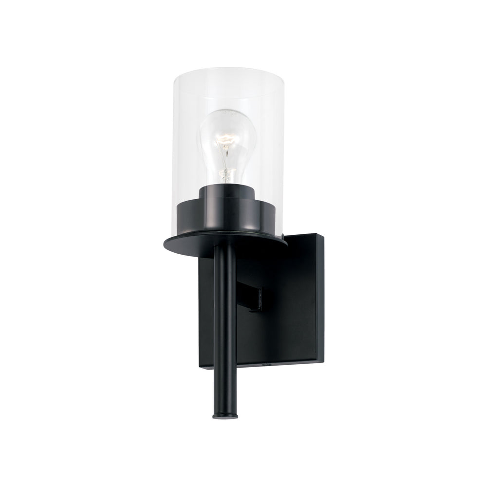 Capital Lighting - One Light Wall Sconce - Mason - Matte Black- Union Lighting Luminaires Decor